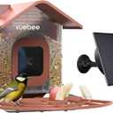 Bird Feeders for Outdoors, Bird Feeder with Camera Case Compatible with Blink Outdoor Camera, Google Nest Camera Outdoor, and Wyze Camera Outdoor, Smart Bird Feeder with 3W Solar Panel