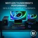 Razer Core X V2 External Graphics Enclosure (eGPU): Compatible with Windows 11 Thunderbolt 4/5 and USB 4 Laptops & Devices - 4 Slot Wide NVIDIA/AMD Graphics Cards PCIe 4.0 Support - 140W PD via USB C