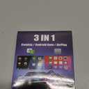 Wireless Carplay Mirror Link Adapter for Apple 3 in 1 Bluetooth Mirroring iOS Phone to Car Screen Adapter 2026 Wired to Wireless Portable USB Car Play Screen Connector for iPhone to Watch Movies