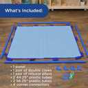 Children's Factory Big Screen PlayPanel, Kids Room Divider, Classroom Privacy Screen, Sky Blue