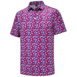 Men's Golf Polo Shirts Short Sleeve Performance Moisture Wicking Dry Fit Funny Golf Polo Shirts for Men (XL)