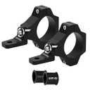 ZIDIYORUO Light Bar Mounts for UTV/Jeep/Truck - Fits 1.75" to 2.25" Big Roll Bars | 24-Position for 360° Rotation, Aluminum Alloy Brackets Durable Holding LED Light Bars & Cube Lights (2pcs)