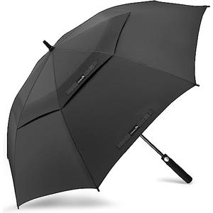 ZOMAKE Golf Umbrella, Large Windproof Heavy Duty Umbrellas 62INCH, Black