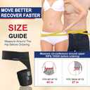 Sciatica Pain Relief Devices, Hip Brace for Women Men, Thigh, Groin, Hamstring Compression Sleeve (One Size)