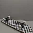 WhiteFang Skateboards for Beginners, Complete Skateboard 31 x 7.88, 7 Layer Canadian Maple Double Kick Concave Standard and Tricks Skateboards for Kids and Beginners (Check)