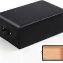 Pilates Box, Pilates Reformer Sitting Box, Vegan Leather Cover, Foam Padding with Wood Frame, for Home or Studio Workout