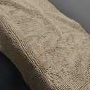 Hearth & Harbor Bathroom Rugs, Chenille Bath Mat - Machine Washable Bath Mats for Bathroom Non-Slip Backing Rubber, Quick Dry Bathroom Mat (Beige), 26 x 44 Inches