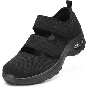 STQ Womens Walking Shoes Non Slip Orthopedic Shoes Adjustable Diabetic Shoes Comfort Mary Jane Shoe