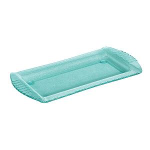 GET HI-2030-JA Cache 18" x 9" Jade Rectangular Polycarbonate Platter - 3/Case