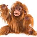 Folkmanis Baby Orangutan Hand Puppet, Orange-Brown
