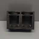 Glass Qtip Holder with Lid,Bathroom Organizer and Storage Jars - Apothecary Jars for Cotton Balls, Cotton Swabs,Pads,Floss Picks,Vanity Organizer,Bathroom Accessories and Countertop Storage Canisters (Clear)