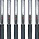  Pilot Precise V5 RT Refillable & Retractable Rollerball Pens, Extra Fine Point Pens 0.5 mm, Black, Pack of 6 - Ideal for School, Journaling & Office Writing