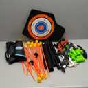 Bow and Arrow Set for Kids, 2-Pack LED Light Up Archery Set with 20 Suction Cup Arrows, Indoor and Outdoor Toy for Boys Girls Age 4-8 8-12 with Standing Target&2 Quivers, Birthday Gift 3-12 Years Old