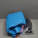 QPAU 3-in-1 Inflatable Bounce House for Toddlers 1-3, Ball Pit & Trampoline, Inflatable Bouncy House with Safety Net, Indoor & Outdoor Bubble Bouncer Baby Play YardBlue & Pink