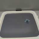 IRIS USA Pee Pad Holder - For Regular Sized Dog and Puppy Pee Pads, Secured Latches, Non-Skid Feet, High Polish Finish for Easy Cleaning, Leak Protection, Fits 22"x22" Pad or Larger, Square, Dark Gray