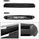 Hood Scoop Molding Compatible With Toyota Tundra 2014-2021 Grill Upper Molding Hood Molding Front Upper Hood Bulge Molding (Black)