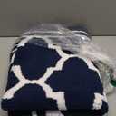 Buganda Indoor Door Mat, Dirt-Resistant and Absorbent Doormat, Anti-Slip, Low Profile Floor Mats for Inside Entryway, Front, and Back Door Entrance (48x32 Inches, Navy Blue)