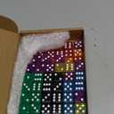 Seenelling 100 Piece 19 mm Casino Style Craps Dice Sets Acrylic and Translucent D6 Dice, Square W/Rounded Edge for Casino, Craps, Table Games and Board Games (Multicolor)