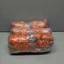 3 x SHareconn 20 Bundles Artificial Fall Flowers for Outdoors Decoration, Fake Silk Daisy Realistic Faux Plants UV Resistant for Planter Home Porch Patio Autumn Indoor Outside Decor, Sunset Red Orange