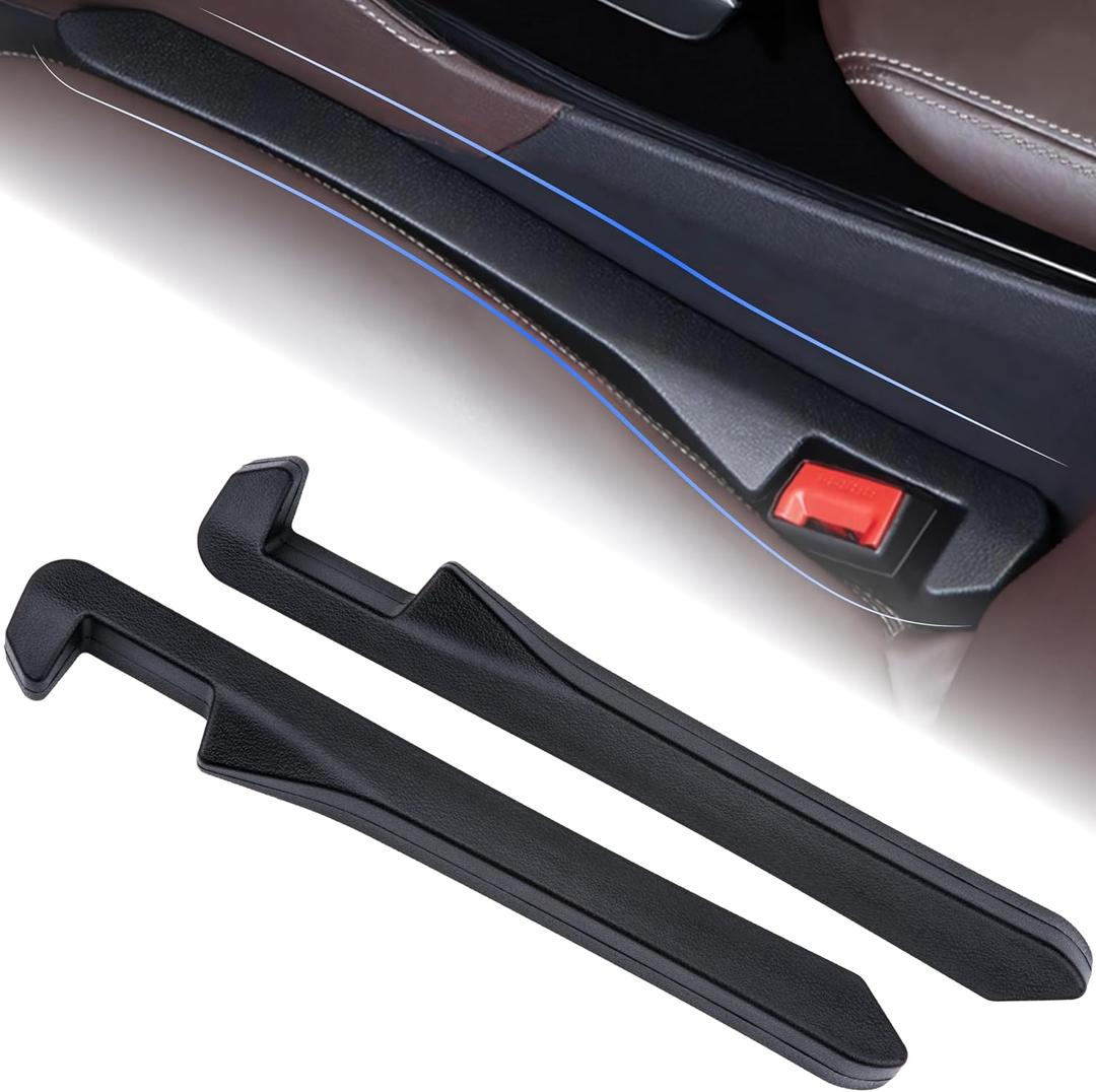 2 PCS Car Seat Gap Filler, Leather Seat Gap Plug to Fill The Gap Between Seat and Console, Universal Car Seat Crevice Blocker Stop Things from Dropping Fits Car Truck SUV Car Interior Accessories