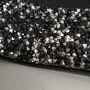 Tgirls Rhinestone Waistband Elastic Belt Crystal Wedding Sashes Belts Bling Wide Waist Belt Elegant Dress Belts (Large, Black)