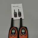 Walkie Talkies, MOICO Long Range Walkie Talkies for Adults with 22 FRS Channels, Family Walkie Talkie with LED Flashlight VOX LCD Display for Hiking Camping Trip (Orange 2 Pack)