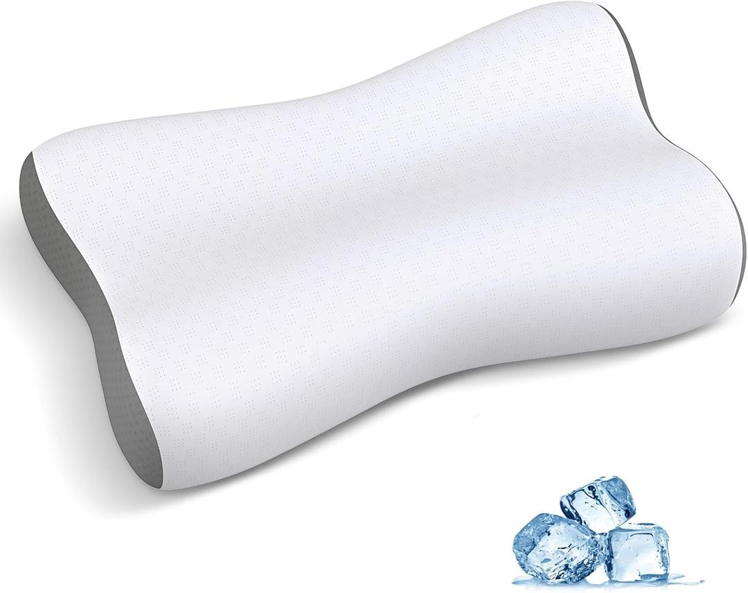 Cervical Neck Pillow for Neck and Shoulder Pain, Orthopedic Pillow for Neck Pain Relief, for Sleeping Side, Back, Stomach Sleepers