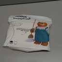 XUXRUS 2.6 Gallon White Trash bags 60 Count Small Drawstring Trash Bag, Tear-Free Heavy Duty Garbage Bags, Leak-Proof & Odor Blocking Small Garbage Liners for Kitchen, Bathroom, Multi-Purpose Use