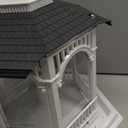 Heritage Farms Deluxe Gazebo Bird Feeder, 5 Quart Capacity Hanging Bird Feeder, Hexagon Outdoor Bird Seed Feeder with Six Feeding Stations, Clear Reservoir, Decorative Garden Bird Feeder