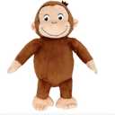 Kids Preferred Curious George Monkey Stuffed Animal Plush Toys Soft Cutest Cuddle Plushie Gifts for Baby and Toddler Boys and Girls - 12 Inches