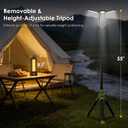 Minthouz Telescopic Portable Camping Light, 9000mAh Rechargeable Lantern | 3 LED Lamp Heads, 270°/180° Rotation, Magnetic Emergency Flashlight with Detachable Tripod, IPX4 Waterproof Outdoor
