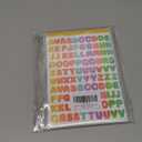 2400 Pieces Small Colorful Vinyl Letter Stickers, 24 Sheets Self Adhesive Mini Alphabet Stickers, 0.5 inch Numbers Letters Labels DIY Crafts Art Making, Used for Cards, Notebook Decor