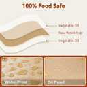 200 Pcs Parchment Paper Sheets, 12 x 16 Inch, Precut Non-Stick Parchment Sheets for Baking, Cooking, Grilling, Air Fryer and Steaming - Unbleached, Fit for Half Sheet Pans