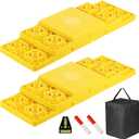 SheeChung 12 Pack RV Leveling Blocks, Heavy Duty Camper Leveling Blocks with Carrying Bag & Magnetic Leveler, Anti-Slip Leveling Block for Travel Trailer, Single and Dual Wheels
