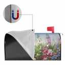 Sphragiyn Winter Mailbox Cover Magnetic Snowman Cute Deers Holiday Xmas Mailbox Wraps Post Letter Box Cover for Garden Yard Home Decor Standard Size 21" x 18"