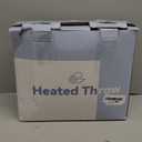 LunaHush Electric Blanket Heated Throw, 50" x 60" Heated Blanket with 8 Heat Levels & 8 Hours Auto Off, Fast Heating Sherpa Blankets Machine Washable with ETL & FCC Certified, Light Grey