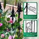 2 Pack 56.7'' H x 12'' W Garden Trellis for Climbing Plants Outdoor, Rustproof Metal Garden Flower Trellis, Rose Trellis for Outdoor Indoor Climbing Plants Clematis Vines Flowers Potted Plants, Tomato