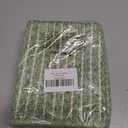 Small Bathroom Rugs,18"x30" Non Slip Sage Green Braided Bath Mat for Bathroom Floor,Washable Luxury Bath Rug for Tub Soft Boho Absorbent Shower Mat