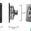 16 Inch Window Exhaust Wall Mounted Ventilation Basement Extractor Industrial Fan 720 CFM High-Speed1460 RPM Industrial Fan for Home Garage Office Commercial Use (16 Inch+Speed Control)