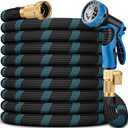 Flexible Garden Hose - Upgraded Heavy Duty Water Hoses with 3/4''Solid Fittings,Lightweight,No Kink & Tangle,Puncture Proof Garden Hoses pipe for Yard, Outdoors, 50 Ft