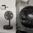 Portable Standing Oscillating Rechargeable Fan - 8" 8000mah Battery Operated USB Fans for Bedroom Quiet Remote Folding Pedestal Floor Ventilador Foldable Table Desk Room Office Camping Cruise Travel, Medium
