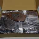 Renaissance Medieval Costume for Men - 8 Pcs Pirate Outfit Set, Halloween Costume with Viking Belt (Large, White-black)