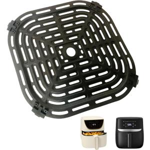 6QT Air Fryer Grill Plate for Bella Pro Series/Paris Hilton Air Fryers, Upgraded Grill Pan Crisper Plate Rack Tray Grate Grid Shelf for 6QT Paris Hilton Air Fryer, Dishwasher Safe, Nonstick