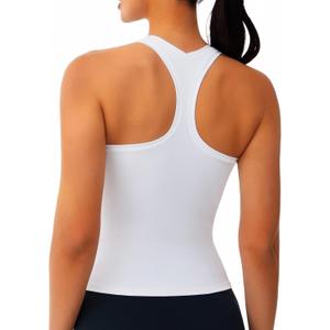 JOYSPELS Workout Tank Tops for Women - Butter Soft Racerback Athletic Tops Sleeveless Gym Yoga Shirts (XL)