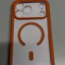 Miracase for iPhone 17 Pro Max Case 6.9" Full-Body Phone Case with Built-in Glass Screen Protector& Full Camera Protector,[Magnetic with MagSafe] Drop Proof 17 ProMax Cover, Orange