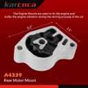 Nissan Altima 2.5L 2007-2017 Engine & Transmission Mount Set - Silver Rubber Mounts - A4353, A4339, A4350, A4340
