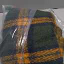 ZonLi Green Plaid Throw Blanket for Couch, Checkered Throw Blanket for Home Decor, Soft Lightweight Cozy All Season Decorative Vintage Blankets with Tassel for Bed and Sofa, 50'' x 60''