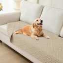 hyha Waterproof Dog Blanket, Soft Dog Bed Cover Pet Blankets, Waterproof Sofa Couch Cover for Dogs Washable, Reversible Pet Couch Covers for Sofa Furniture (30x70 Inch, Taupe/Taupe)