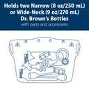 Dr. Brown's Microwave Steam Sterilizer Bag for Baby Bottles, Breast Pump Parts & Other Toddler Accessories, 100% Silicone, Reusable Sterilizing Bag