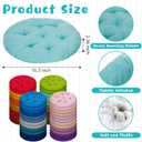 Tinideya 48 Pcs Round Floor Pillows 15.7 Inch Flexible Seating Pillows Chair Floor Cushions Reading Cushions for Kids Adults Classroom Home School Playing Supplies (24 Colors)